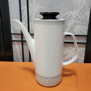 Mid Century Modern 60s JG Meakin Scraffito Coffee Pot - 5 cups